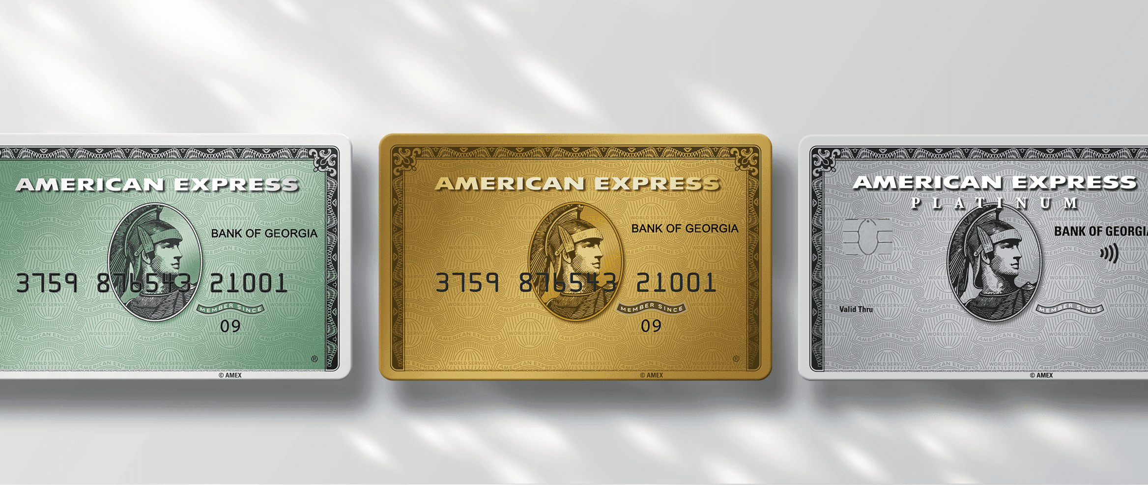 American Express Bank of Georgia : Green, Gold, Platinum